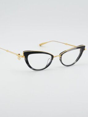 Valentino V-DAYDREAM VLX-123A-CH Eyeglasses Black/Gold 51mm Cat Eye Frame